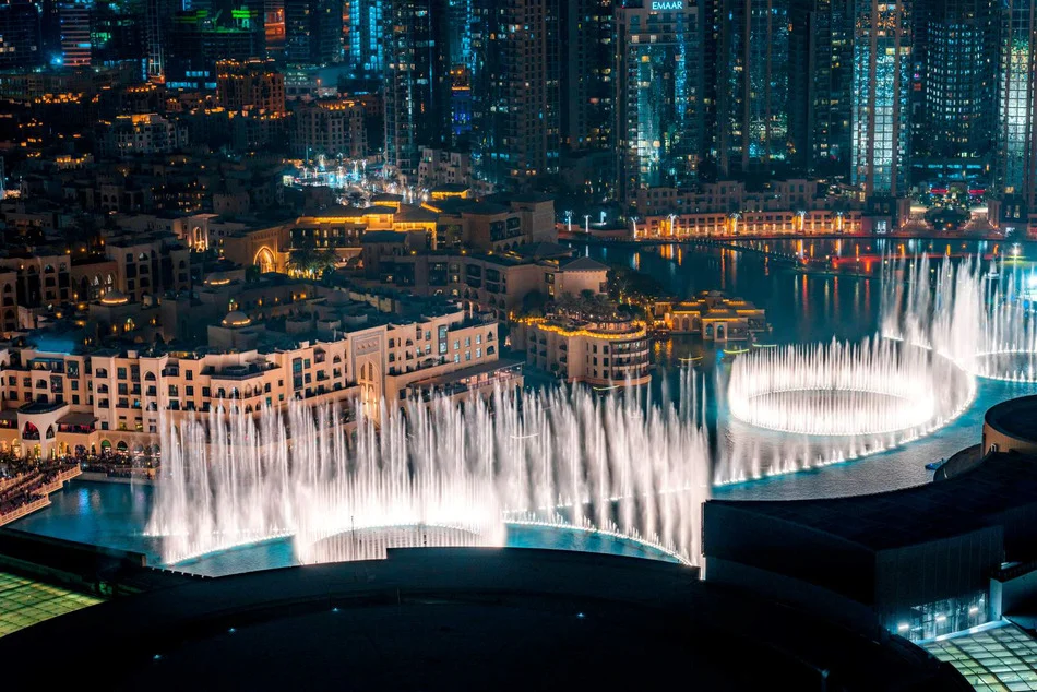 Dubai Fountain view from At The Top